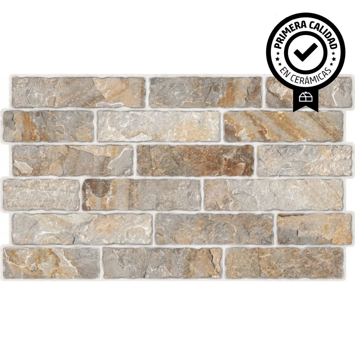EMBRAMACO - Cerámica 34x58 cm Brick Beige 1.52 m2