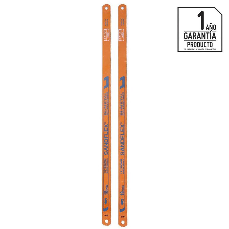 SANDFLEX - Hoja sierra bimetal 18 dientes