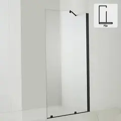KLIPEN - Mampara fija rectangular 80x198 cm vidrio templado