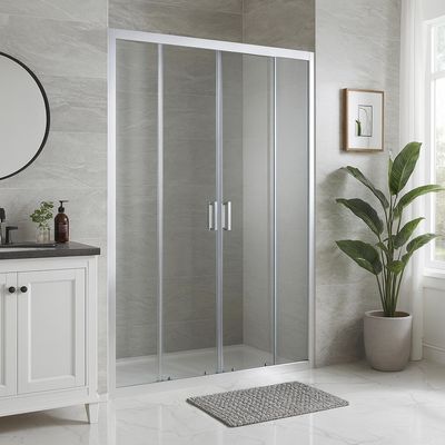 Imagen 2 del producto Mampara corredera rectangular 160x198 cm vidrio templado