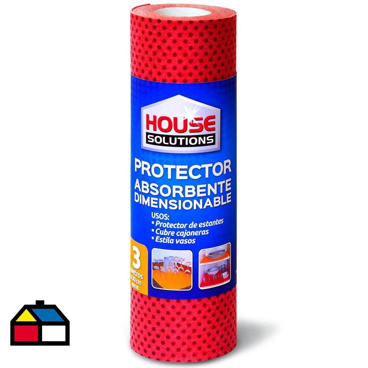 HOUSE SOLUTIONS - Rollo Protector Absorbente House Solutions para Estantes y Cajones 30x300cm