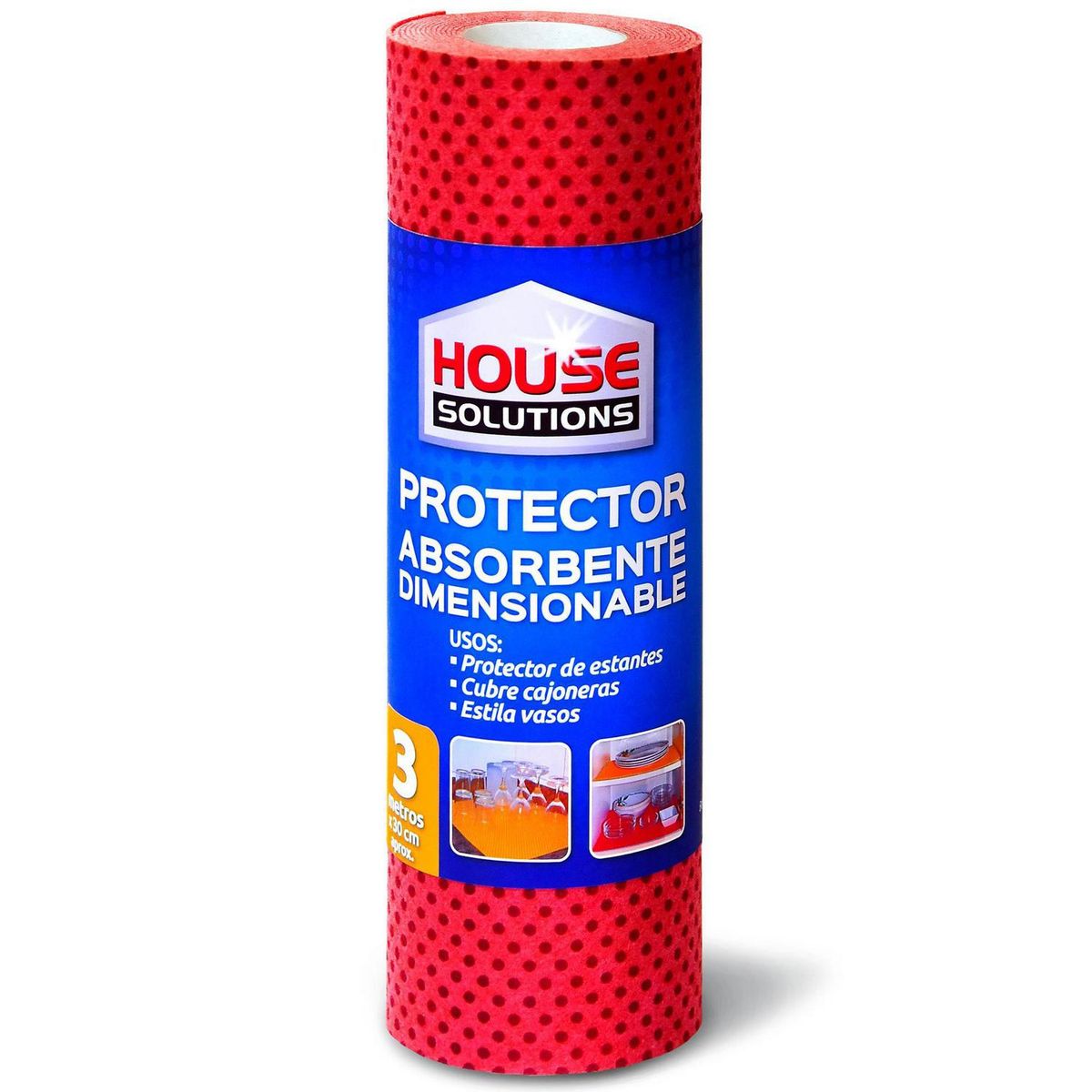 HOUSE SOLUTIONS - Rollo Protector Absorbente House Solutions para Estantes y Cajones 30x300cm