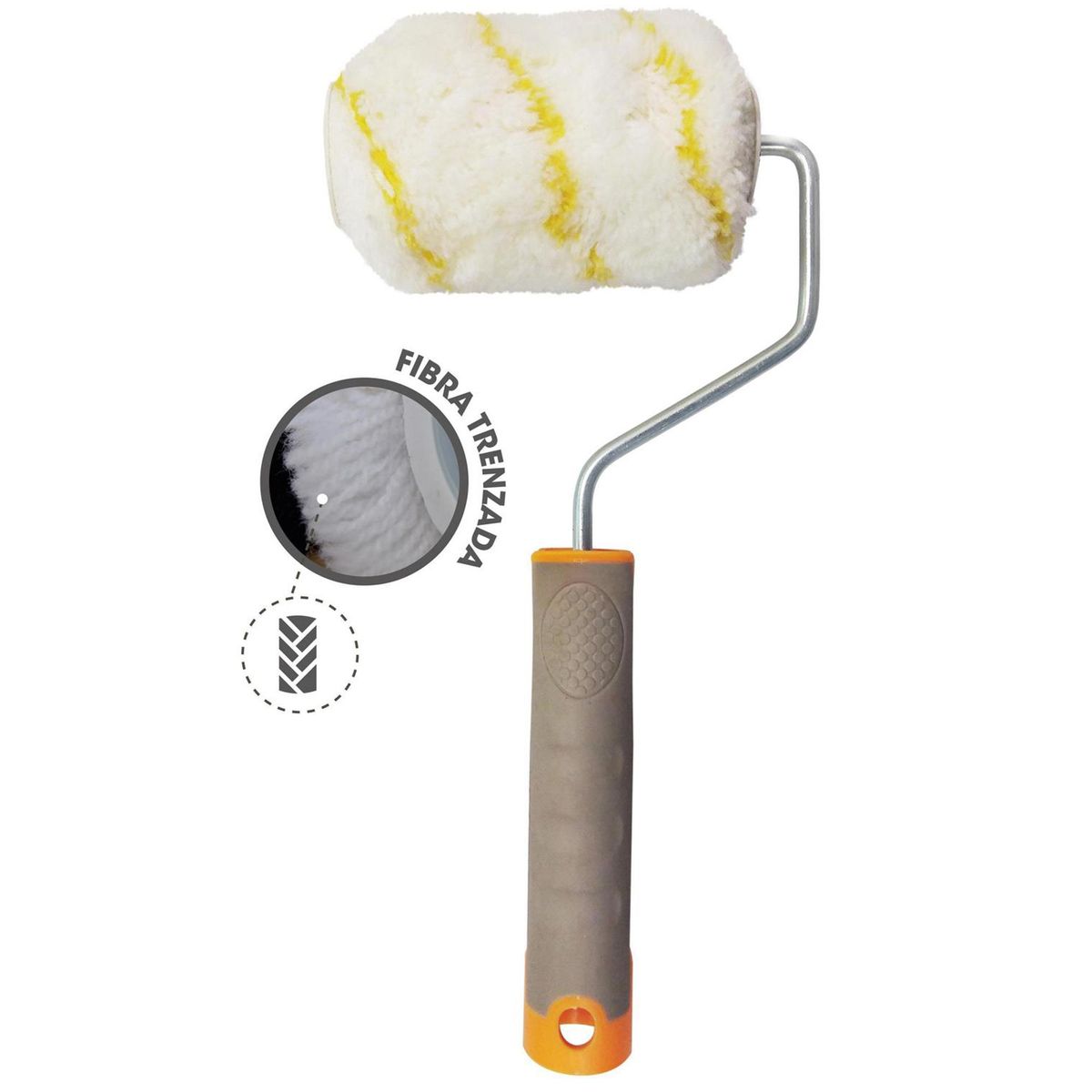 LIZCAL - Rodillo Fibra Trenzada Lizcal Antigota 12 cm para Todo Tipo Pintura