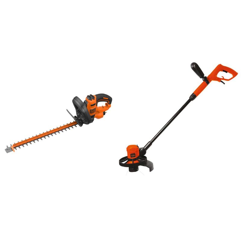 BLACK+DECKER - Cortasetos 500W + Orilladora 600W