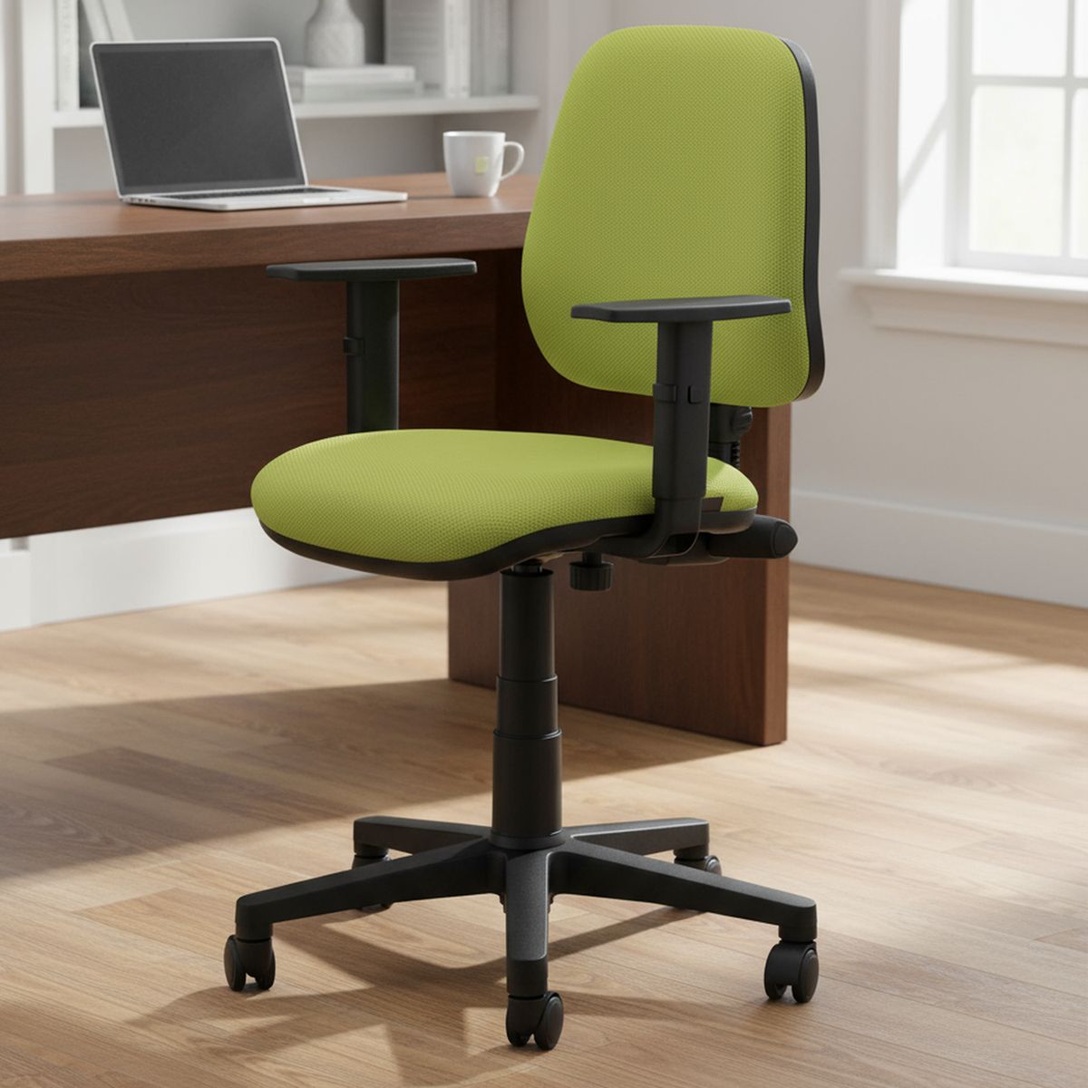 CONTATTO - Silla Escritorio Rudy Brazos Verde