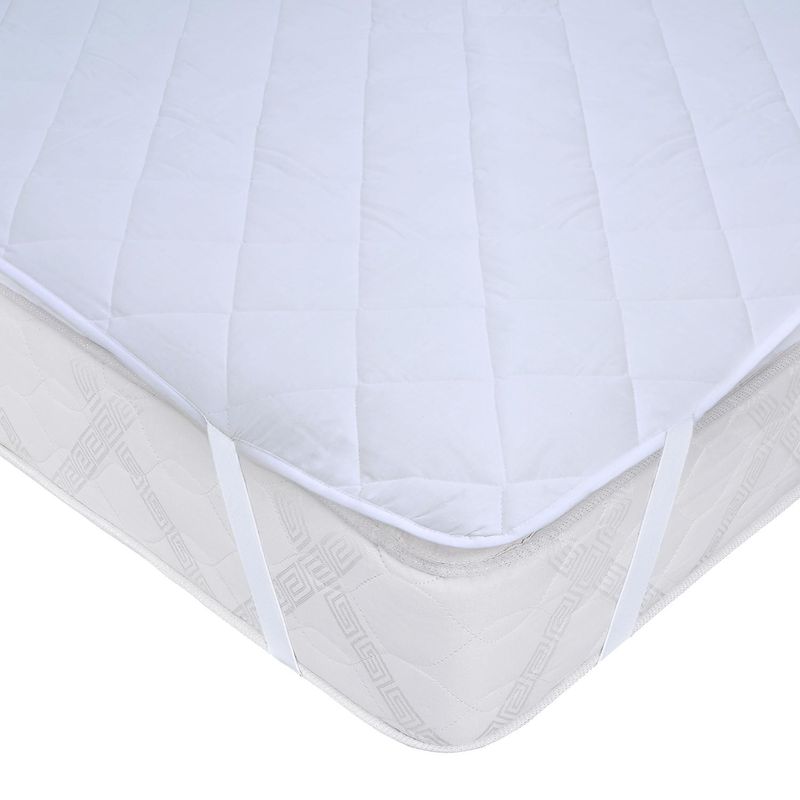 MASHINI - Cubrecolchón Impermeable 2 plazas Blanco