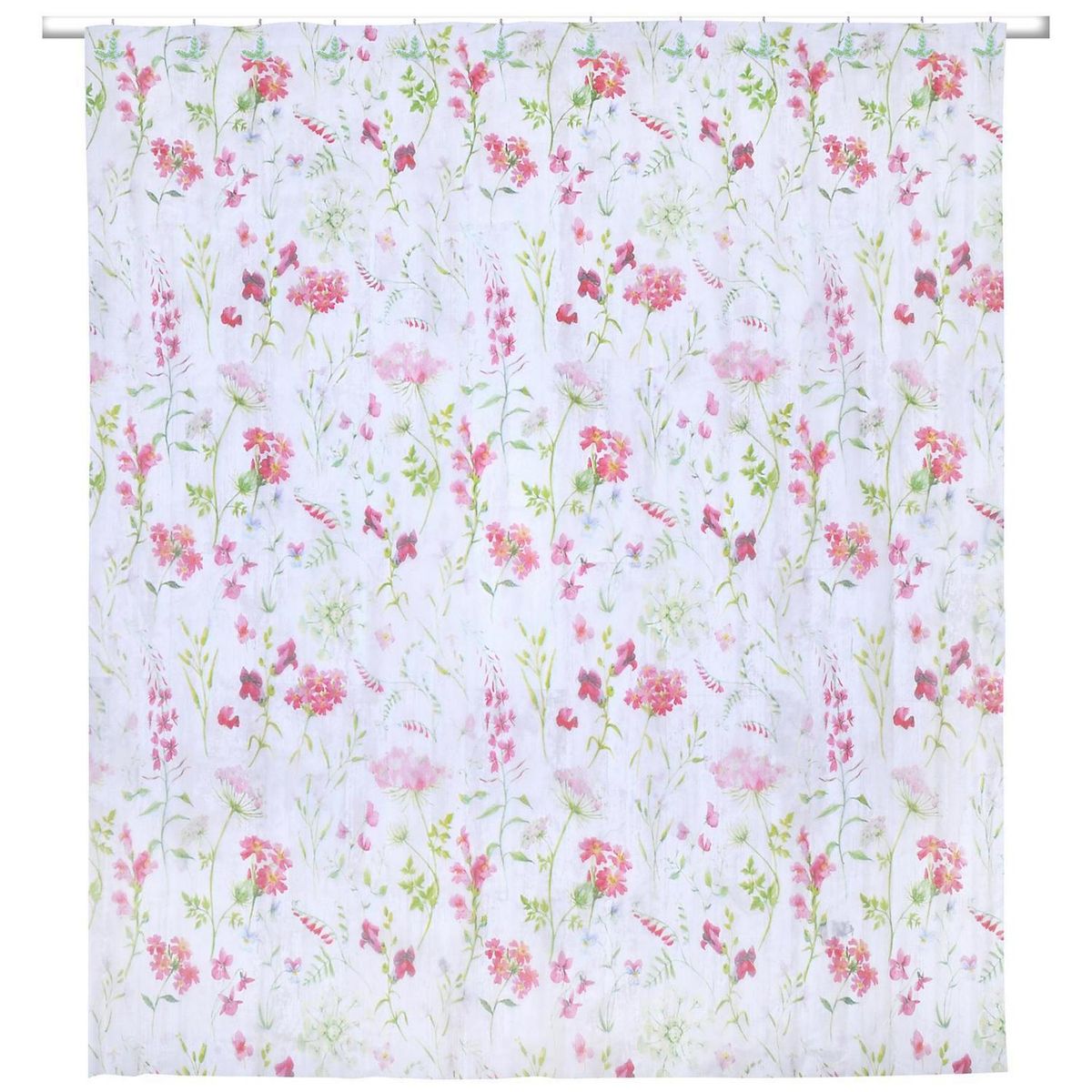 MASHINI - Set cortina 2 piezas flores rojo