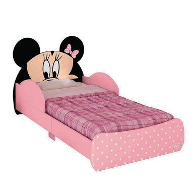 Cama Transicin Nia Minnie Rosada 75x80x155,9 cm.
