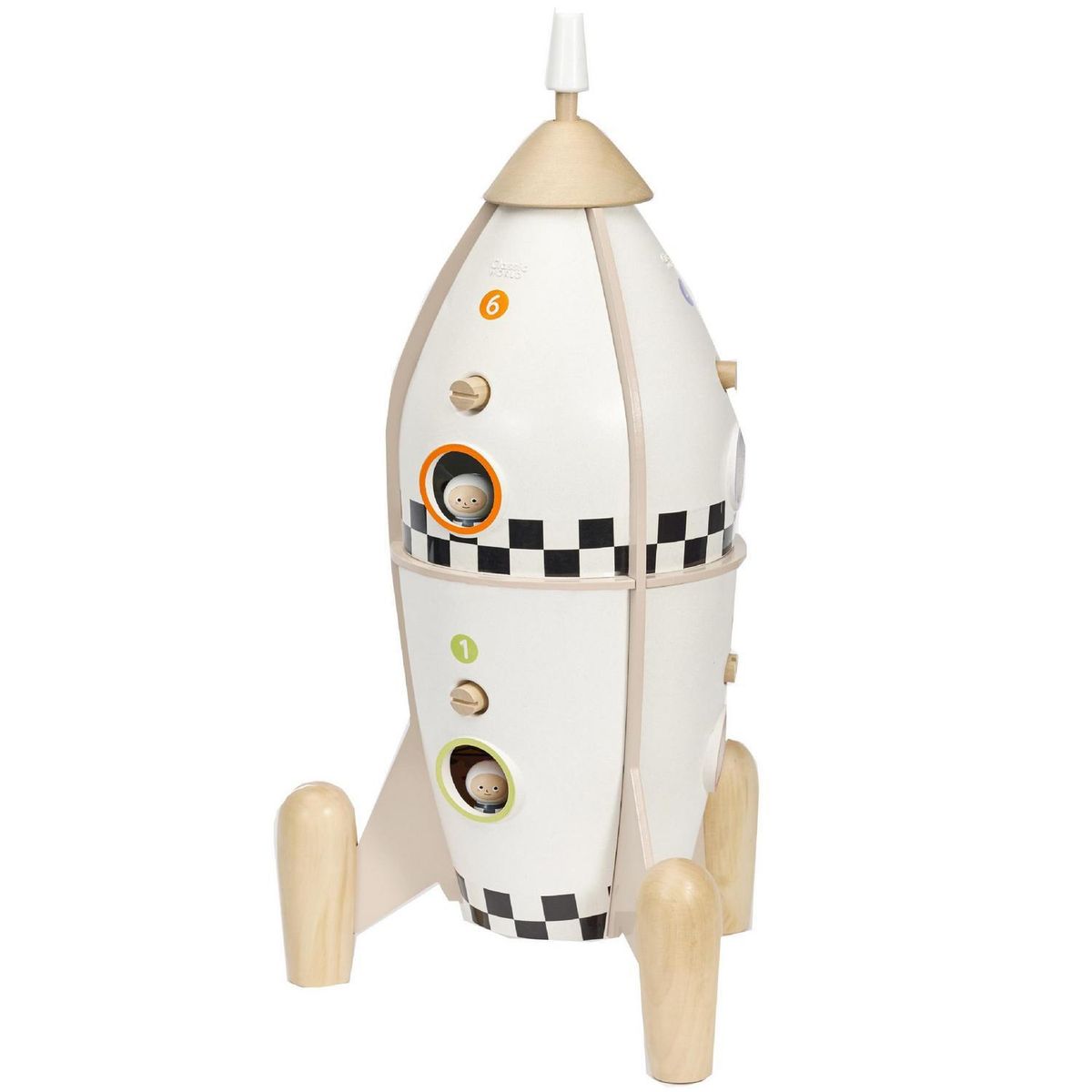 KIDSCOOL - Cohete Espacial Didáctico Con Accesorios Y 50 Piezas