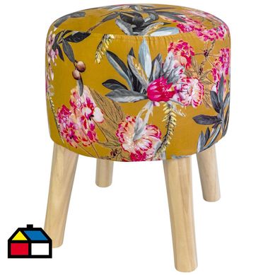 Pouf 36x45 cm curcuma estampado