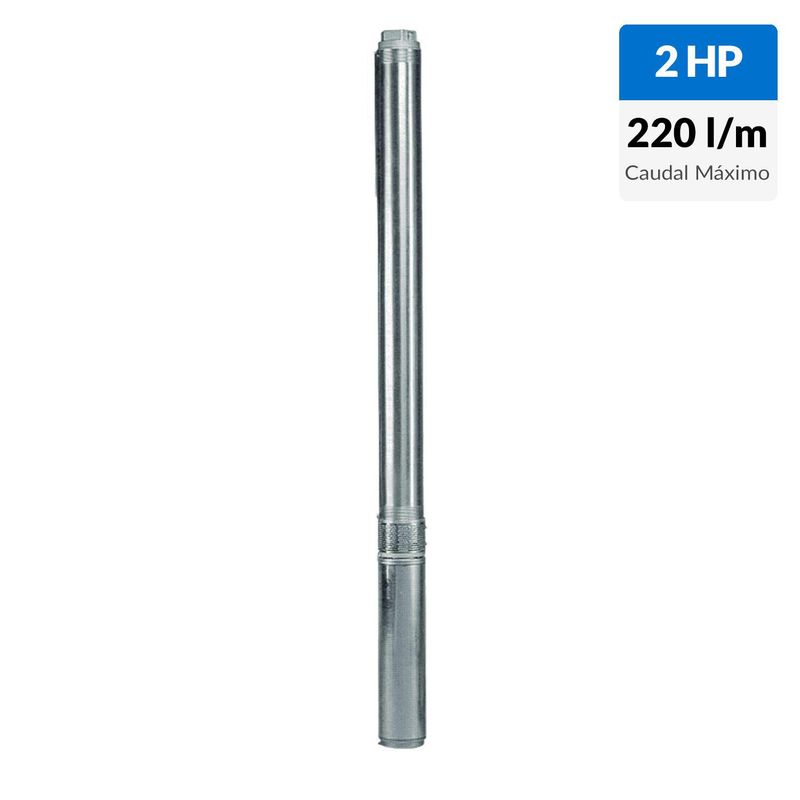 SUBLINE - Bomba de pozo profundo 4" con motor italiano 2,0HP