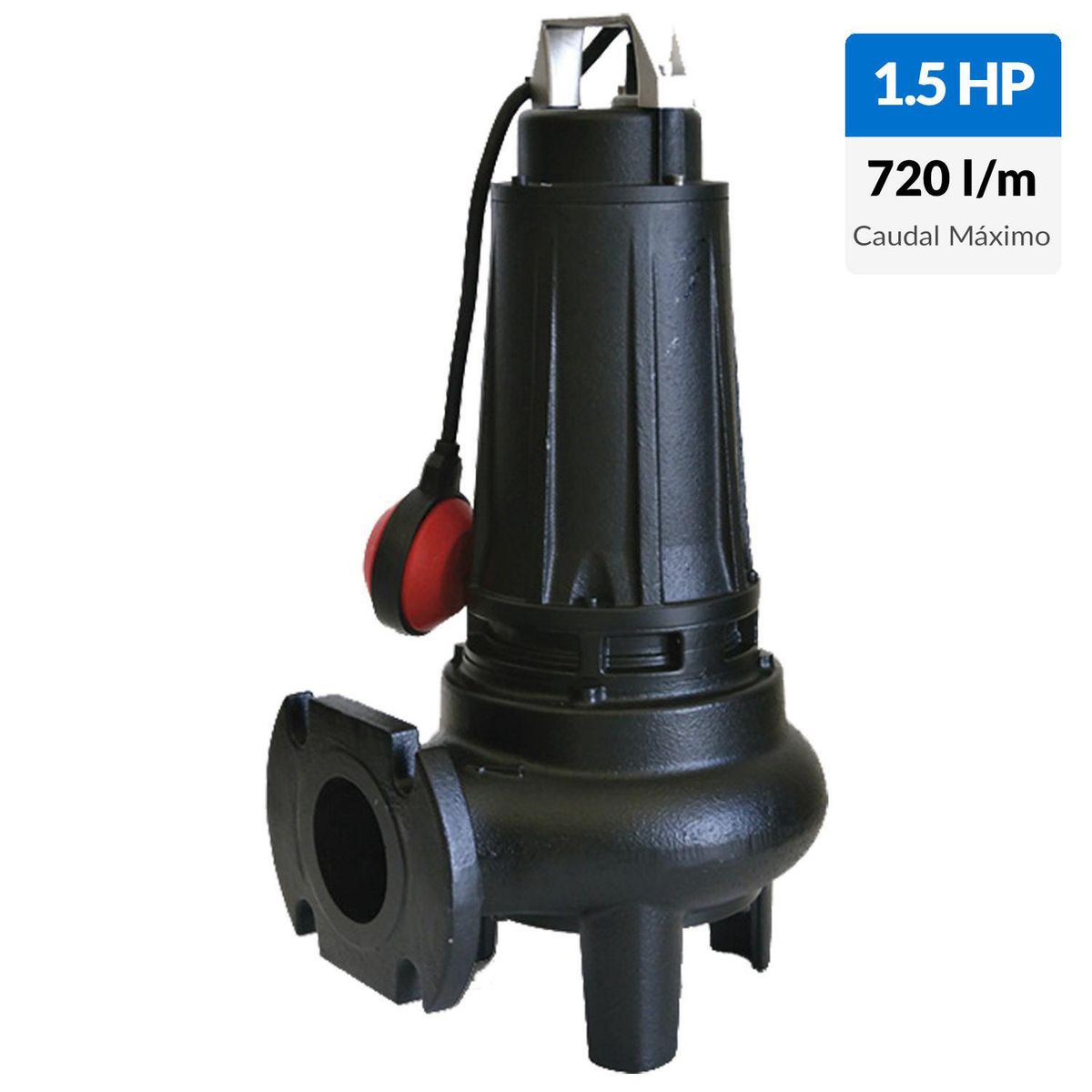 DRENO - Bomba sumergible para aguas negras 1,5HP