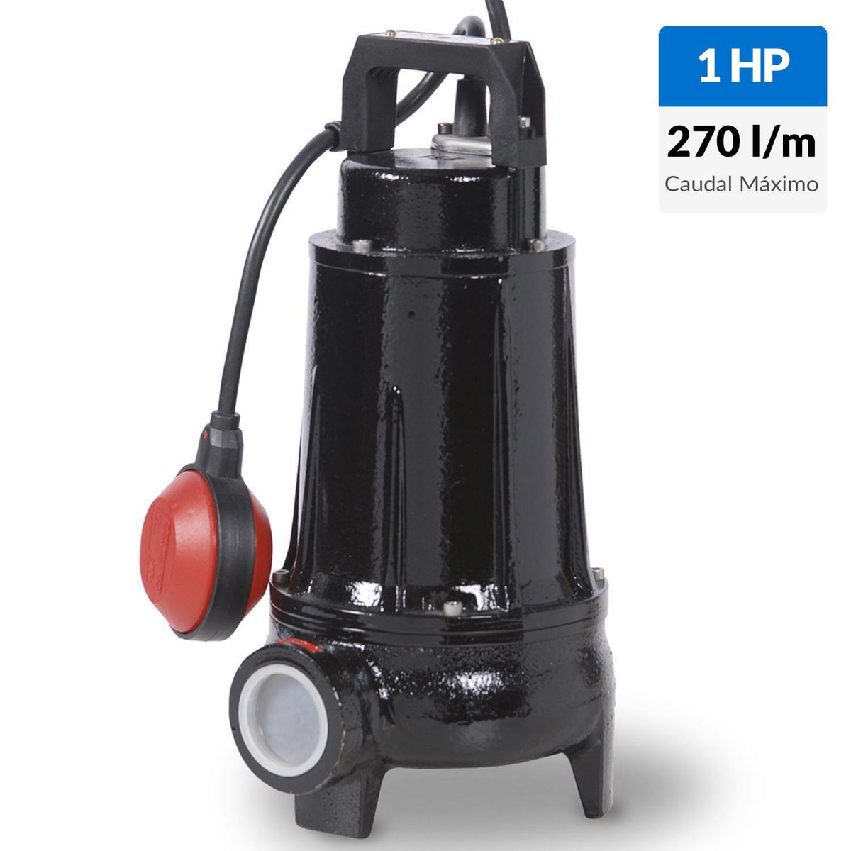 DRENO - Bomba sumergible para aguas negras 1,0HP