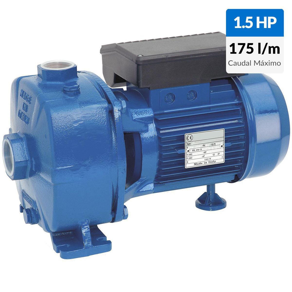 REGGIO - Bomba centrífuga de doble impulsor 1,5HP