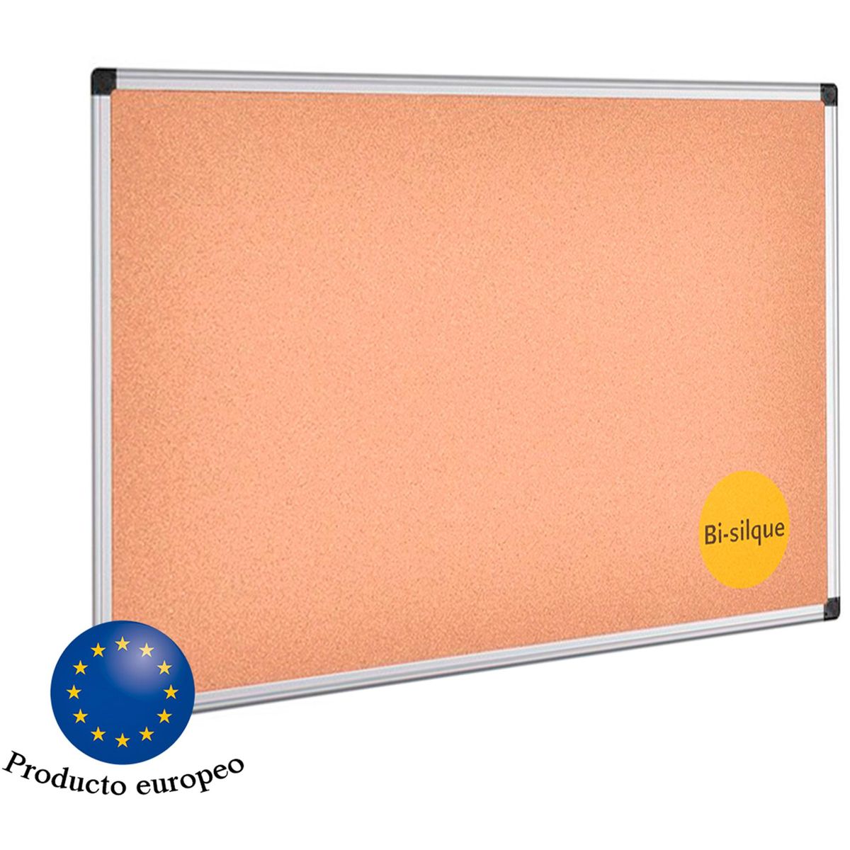 BI SILQUE - Pizarra corcho 60x45 marco aluminio bi-silque