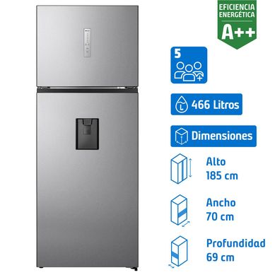 Refrigerador Top Freezer No Frost 466 Litros Gris RD-60WRD