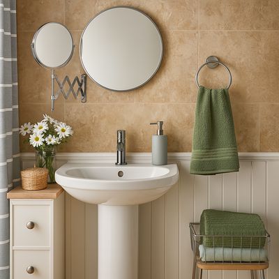 Imagen 2 del producto Espejo Zoom x 3 Pared Forma Redonda 17.5x21.5 cm Plateado Retráctil