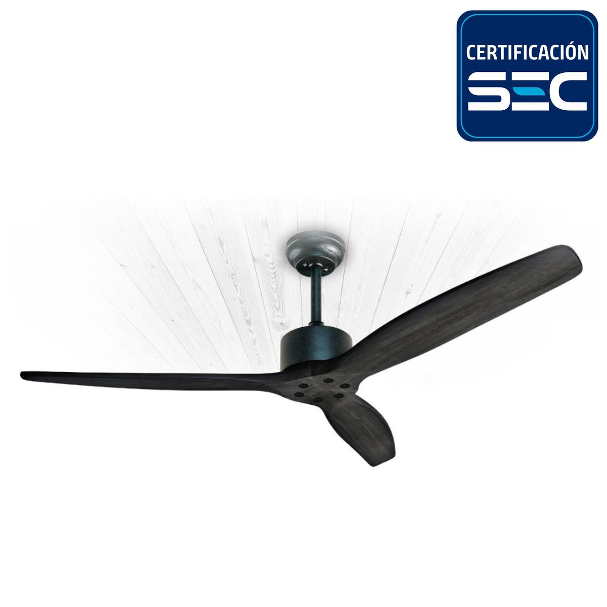 PRIMATERM - Ventilador de techo Primaterm Aviador negro