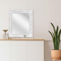 Espejo plástico 25x30 cm blanco