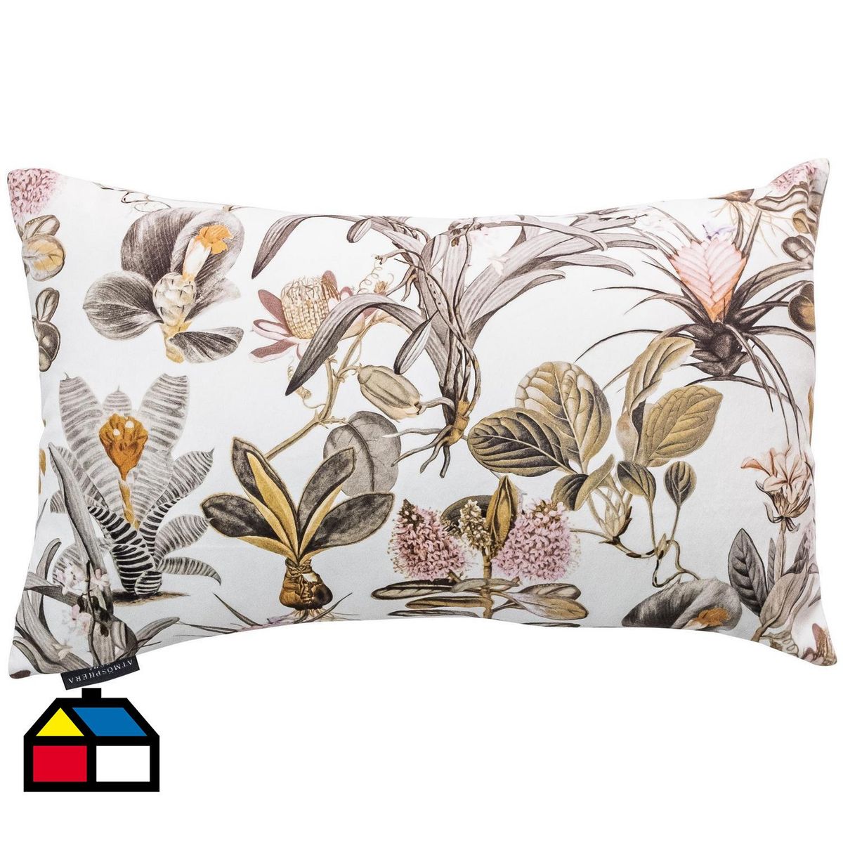 ATMOSPHERA HOME - Cojín botanic blanco 30x50 cm