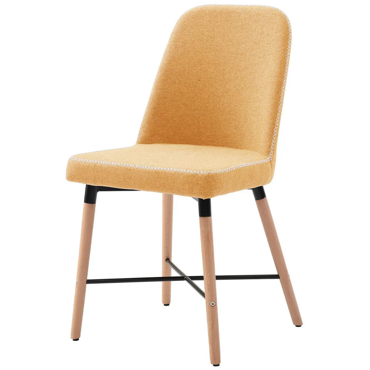 HOMY - Silla de Comedior Viken Mostaza 88x46x55 cm