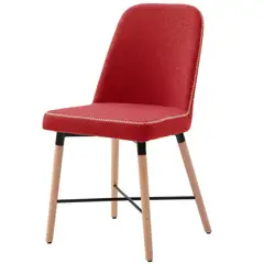 HOMY - Silla Comedor Viken Rojo 88x46x55 cm