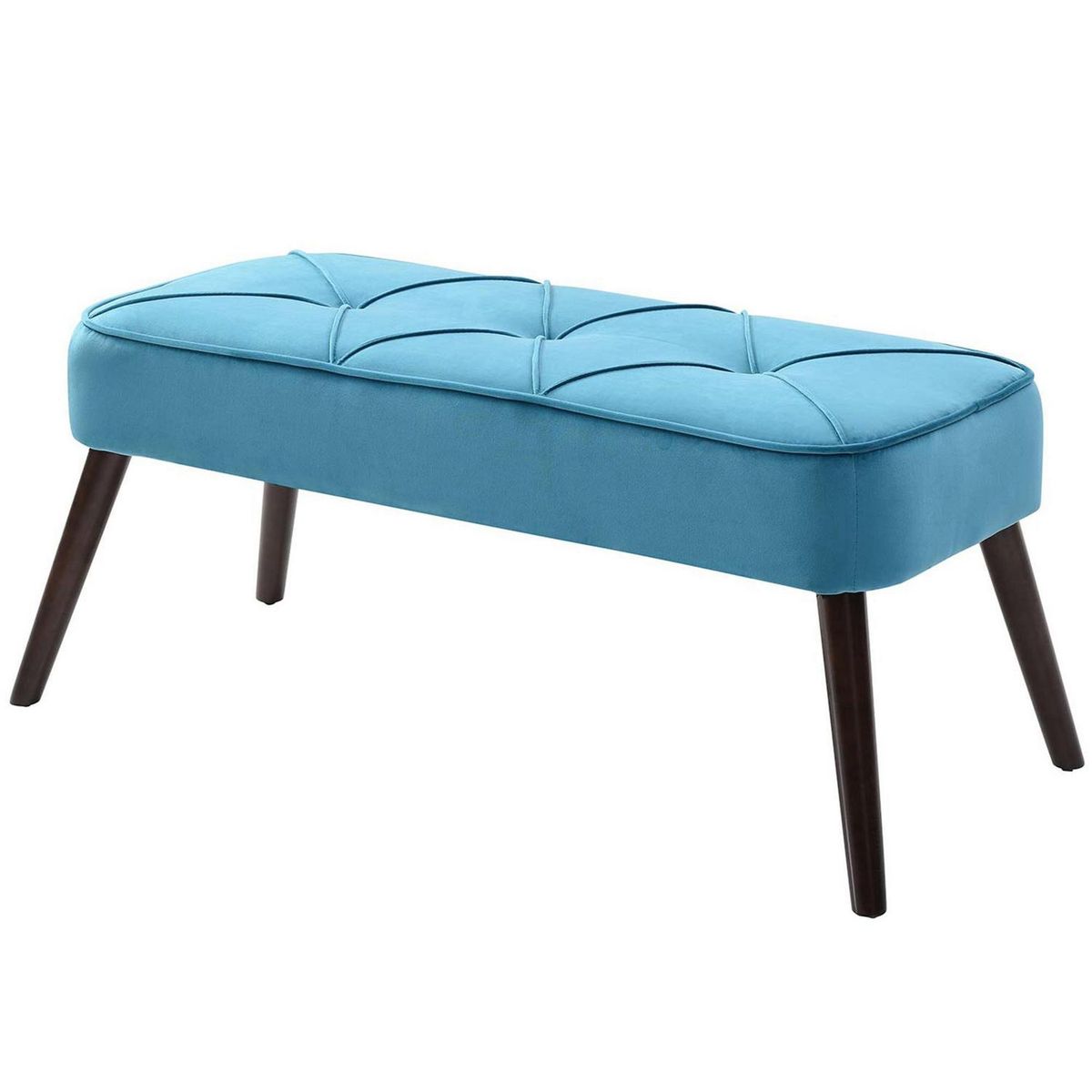 VEKKAHOME - Banca 100x35x46 cm turquesa