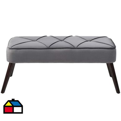 Banca 100x35x46 cm gris.