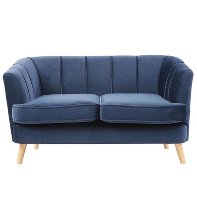 Sof 2 cuerpos 142x84x75 cm azul