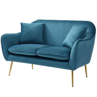 Sof 2 cuerpos 130x79x75 cm turquesa