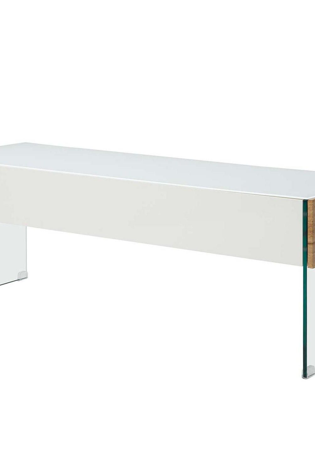 HOMY - Rack TV 65" 140x48x45 cm blanco/madera