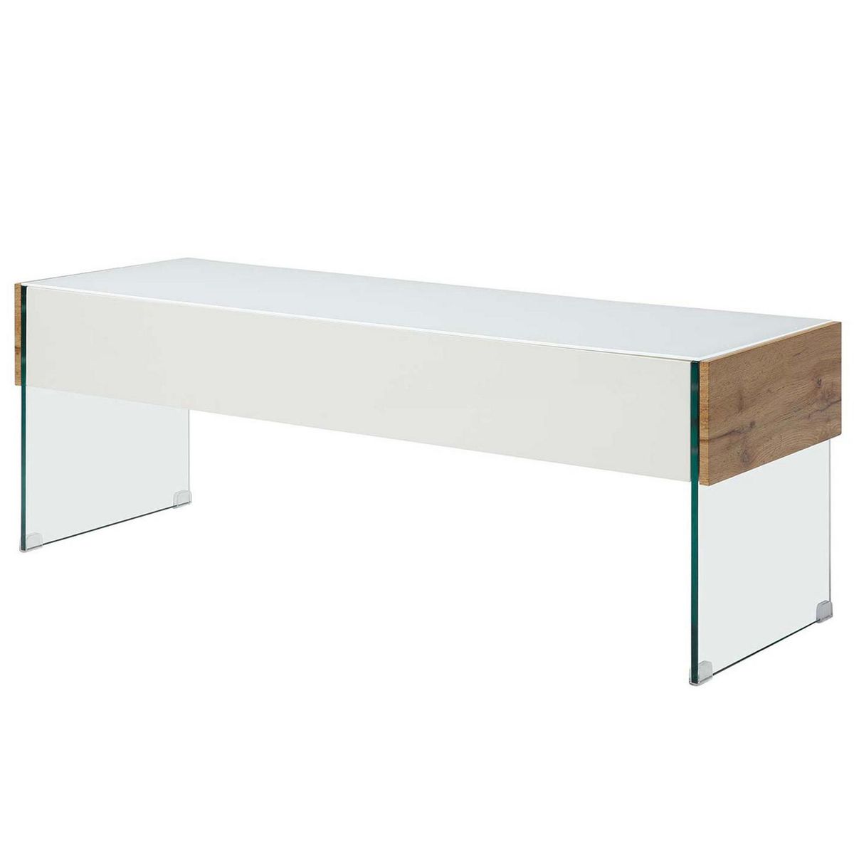 HOMY - Rack TV 65" 140x48x45 cm blanco/madera