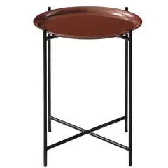 HOMY - Mesa Lateral Flux Cobre 42x42x49 cm