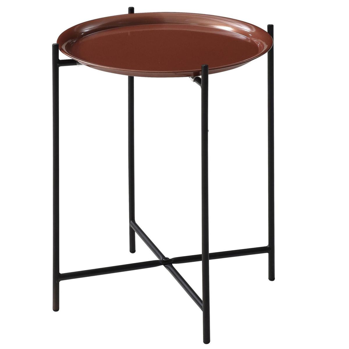 HOMY - Mesa Lateral Flux Cobre 42x42x49 cm