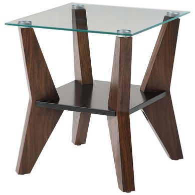 Mesa lateral 40x40x50 cm caf.