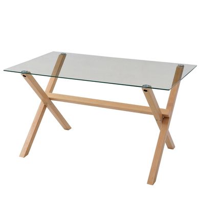 Mesa de comedor 140x90x75 cm madera.