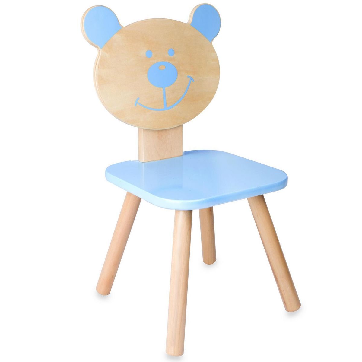 KIDSCOOL - Silla madera osito azul Azul