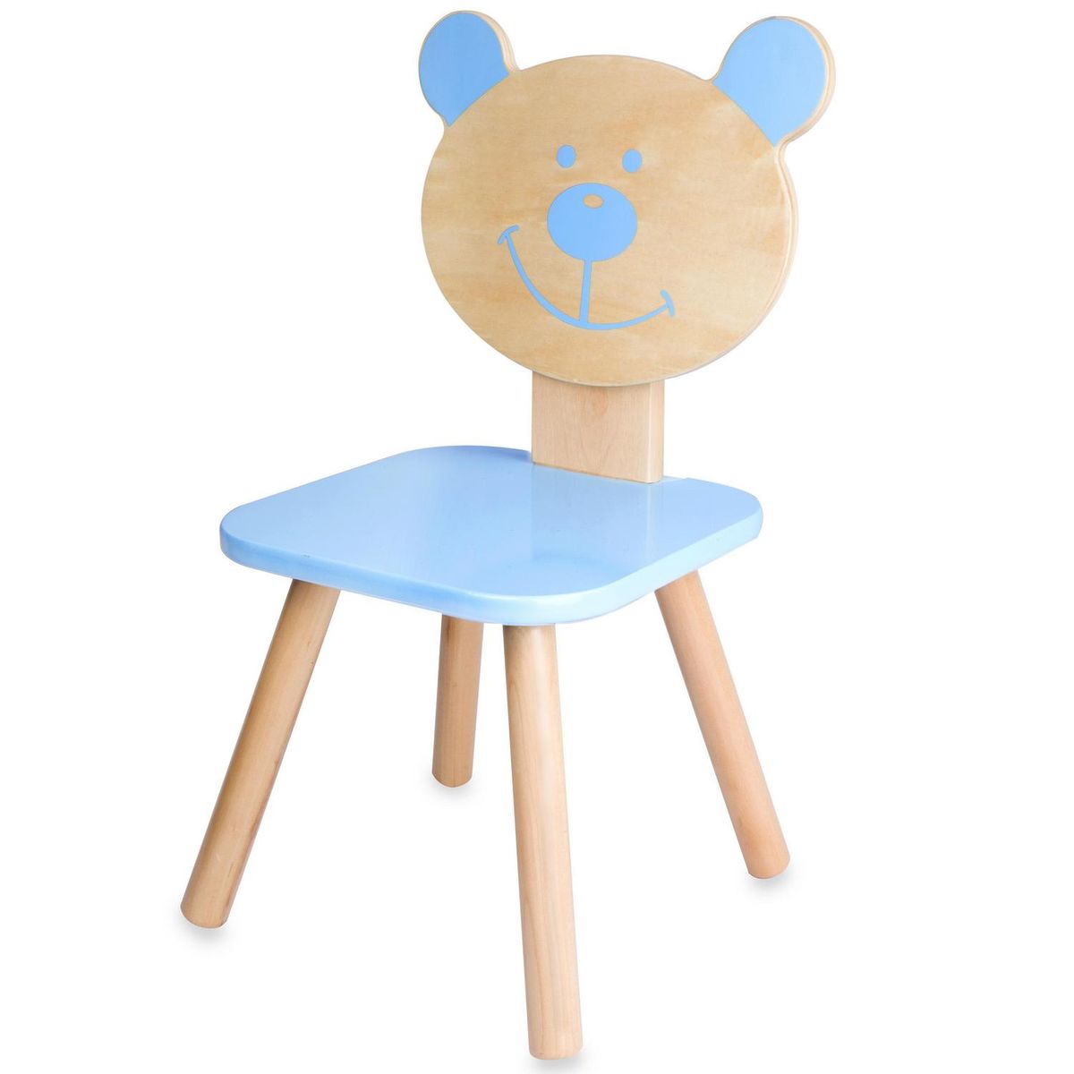 KIDSCOOL - Silla madera osito azul Azul