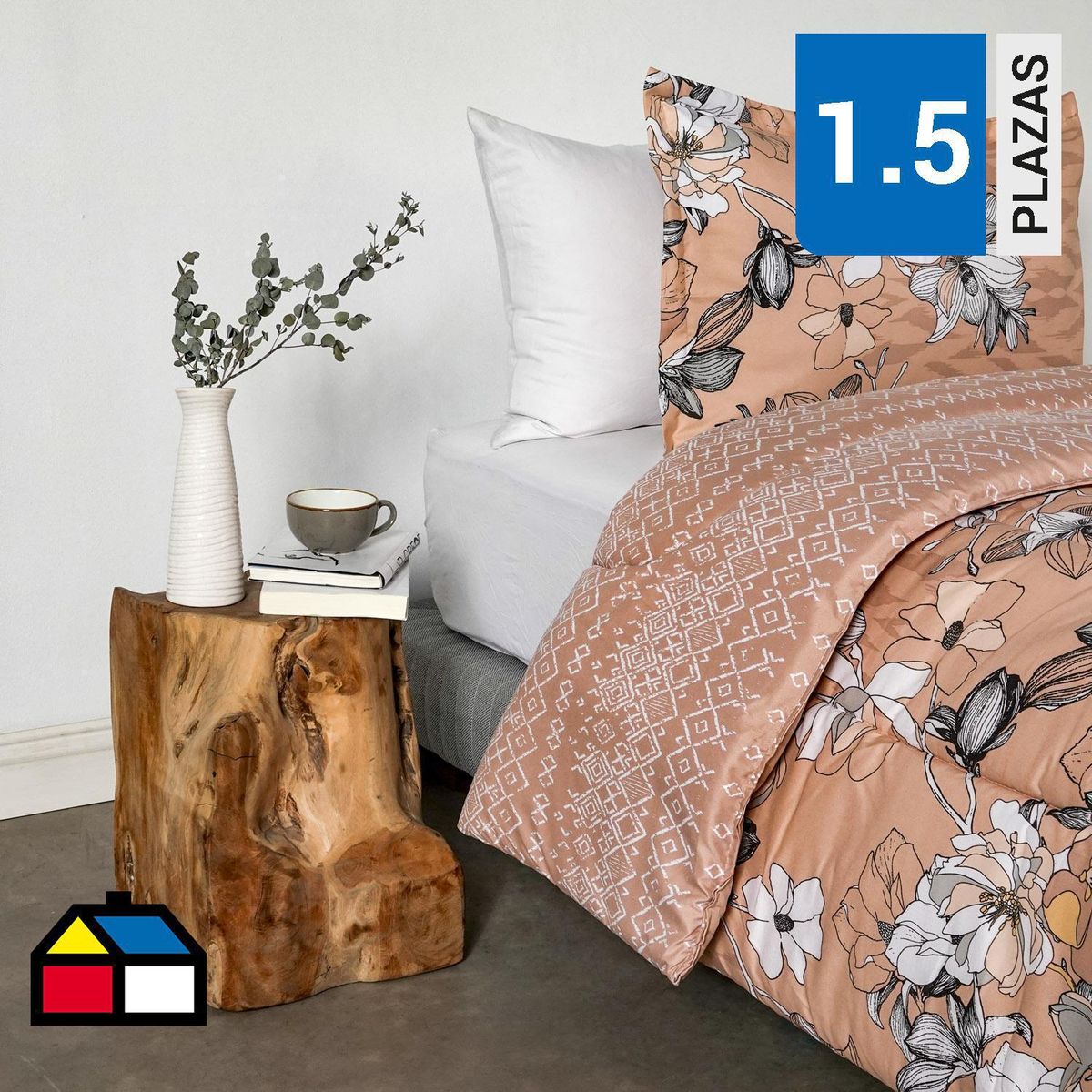 CANNON - Plumón 1.5 plazas Rosset Rosa 