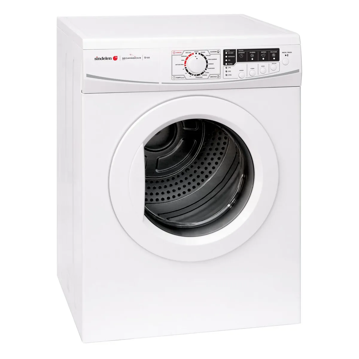 SINDELEN - Secadora de Ropa 9 kg Carga Frontal con Evacuación Blanco SR-9