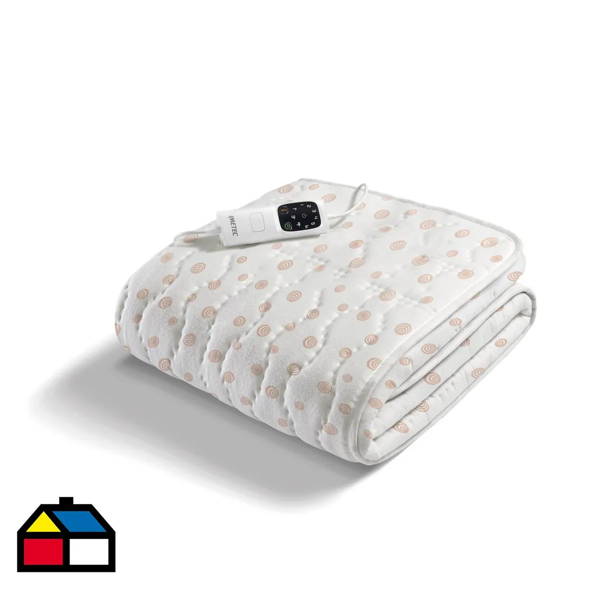 SCALDASONNO - Calientacamas Eléctrica Algodón 1 plaza 150 W Blanco