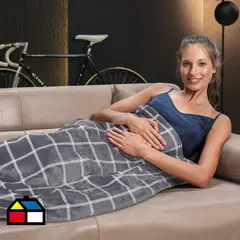 SCALDASONNO - Frazadas Eléctrica Velvet Especial 150 W Gris