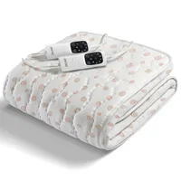 Calientacamas Eléctrica Algodón 2 plazas 300 W Blanco