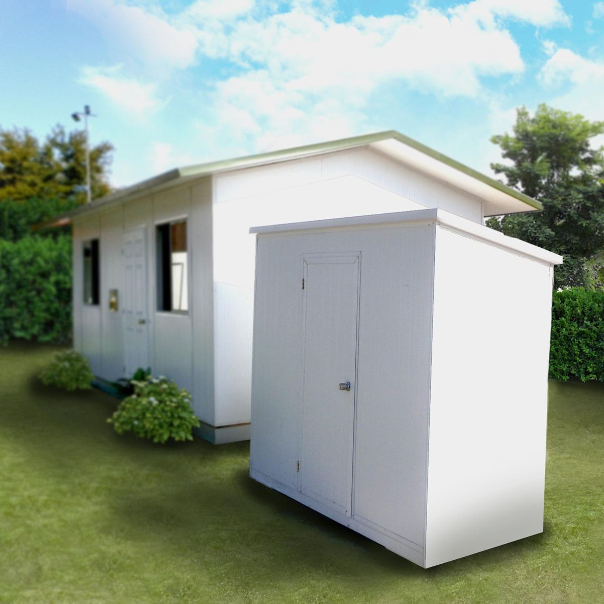 TWH - Bodega modular metálica 117x235x220 cm