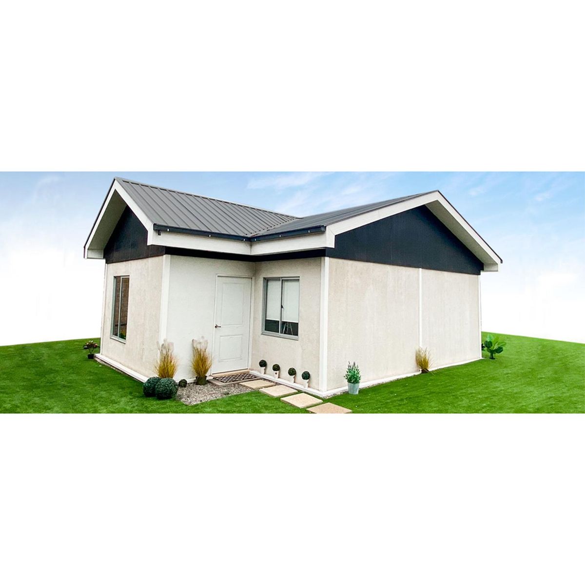 TWH - Vivienda modular 47mts2 (2D + 1B), con terminaciones incluidas