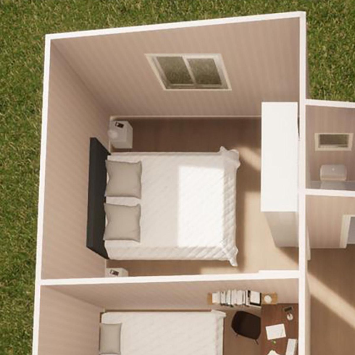 TWH - Espacio modular multiuso 44 mts2, C/Baño Plug&Play + Conex. Eléctricas