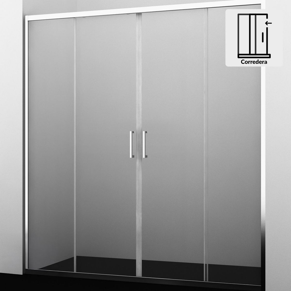 DUSCHY - Mampara corredera apertura central 180x190 6mm