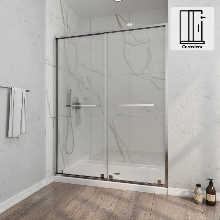 Mampara corredera frontal doble 160x190 8mm