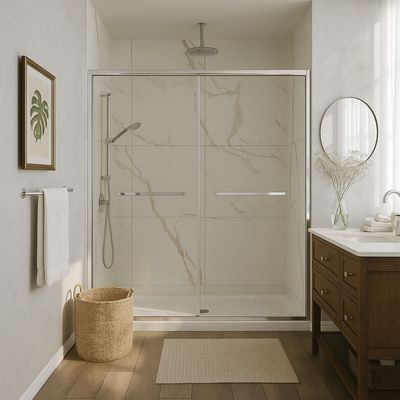 Imagen 2 del producto Mampara corredera frontal doble 160x190 8mm