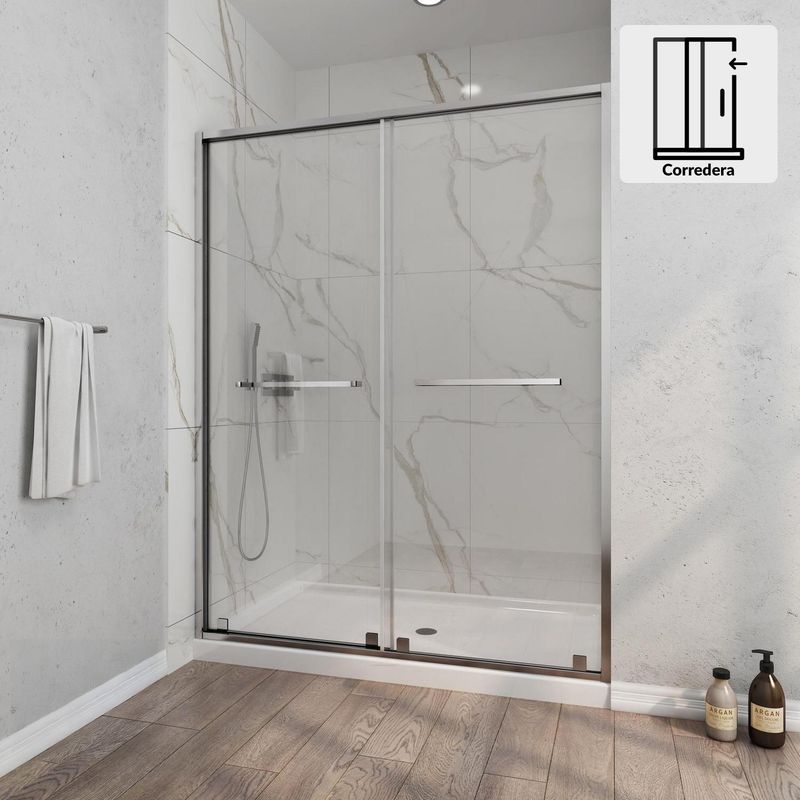 DUSCHY - Mampara corredera frontal doble 140x190 8mm